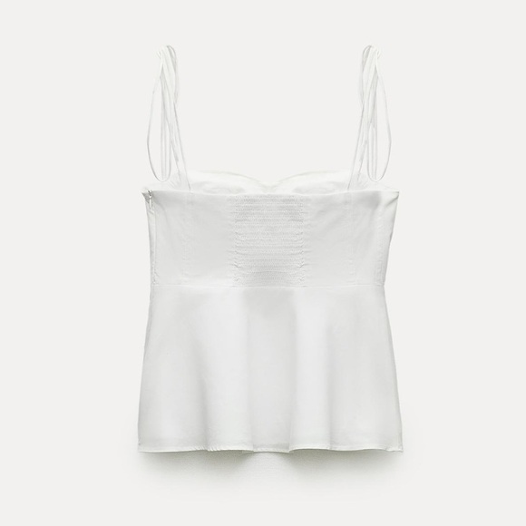 🦋 Bloggers Favorite 🦋 Zara ZW Collection Corset Bustier Top Size L - Picture 14 of 16